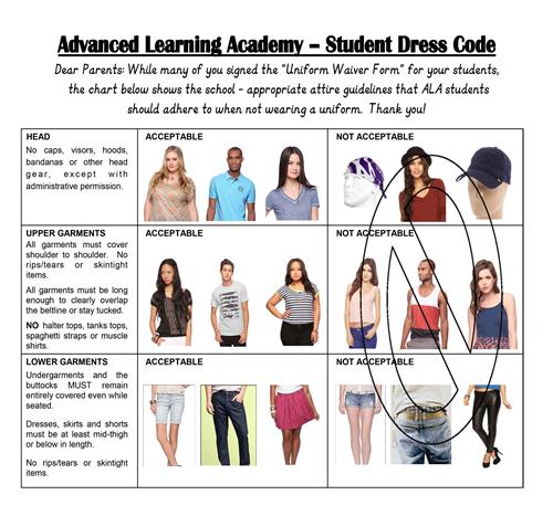 picture of dress code English picture of dress code English